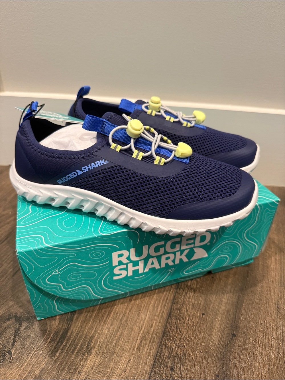 Rugged Shark Kids Navy Blue Water Shoes